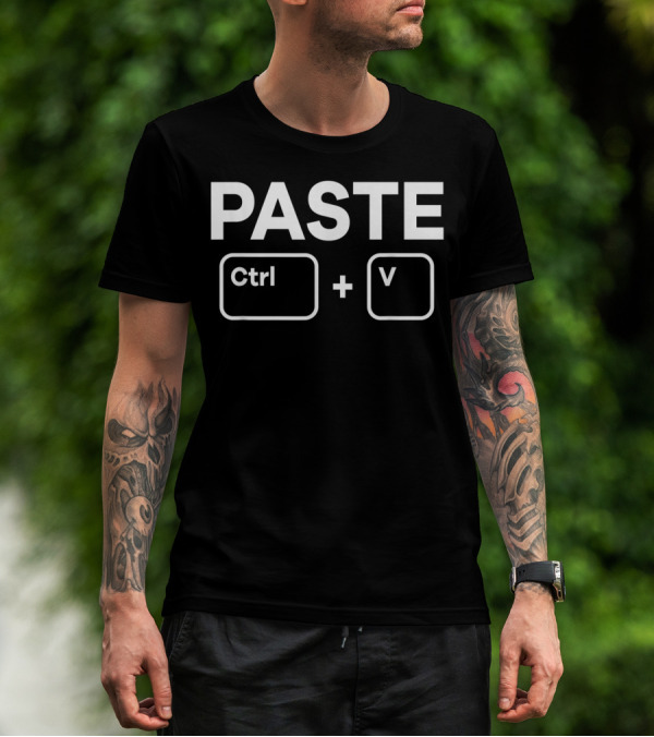 Copy Paste Ctrl C Ctrl V Daddy Mommy Children Funny Family Matching Sets T-Shirt