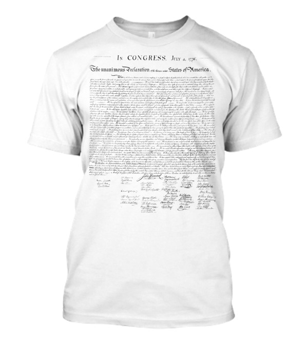 In Congress Declaration Of Independence United States Of America T-Shirt