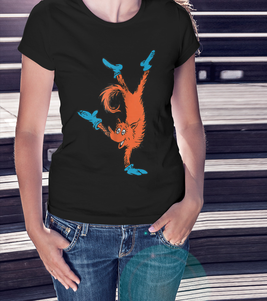 Dr Seuss Fox In Socks Performing Handstand T-Shirt