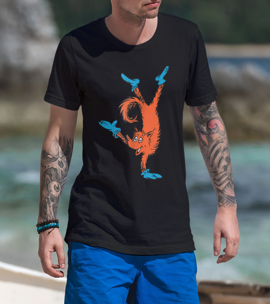 Dr Seuss Fox In Socks Performing Handstand T-Shirt
