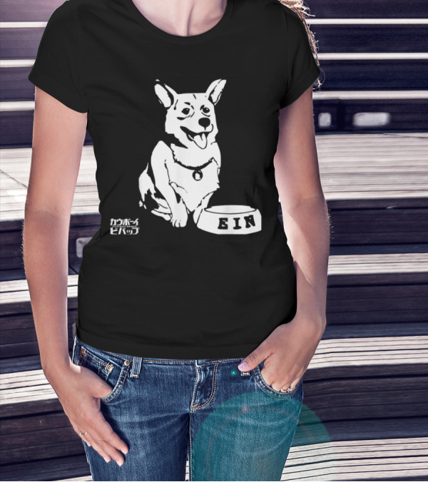 Ein Cowboy Bebop Corgi Anime Character Fan Favorite T-Shirt