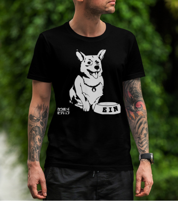 Ein Cowboy Bebop Corgi Anime Character Fan Favorite T-Shirt