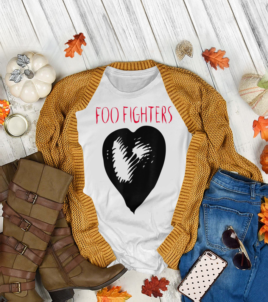Foo Fighters One By One Black Heart T-Shirt