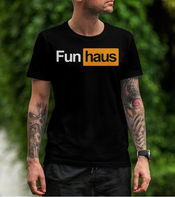 Funhaus Black And Orange T-Shirt