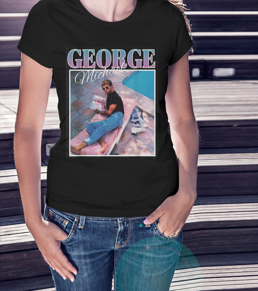 GEORGE Michael Poolside Style T-Shirt