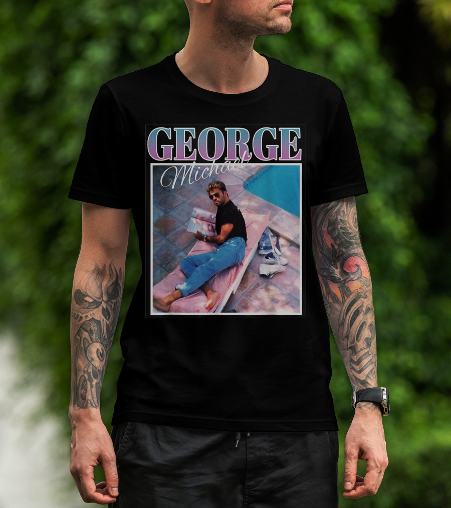 GEORGE Michael Poolside Style T-Shirt