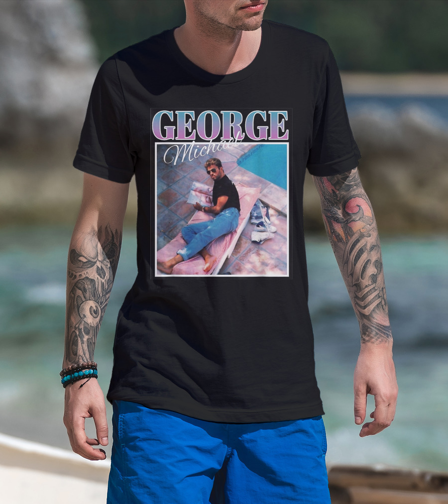 GEORGE Michael Poolside Style T-Shirt
