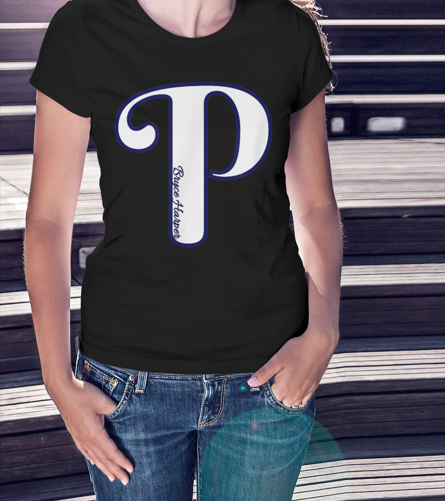 Bryce Harper Philadelphia Baseball Logo P T-Shirt