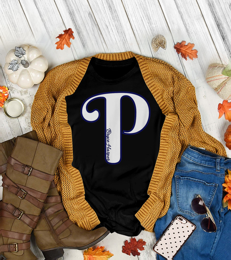 Bryce Harper Philadelphia Baseball Logo P T-Shirt
