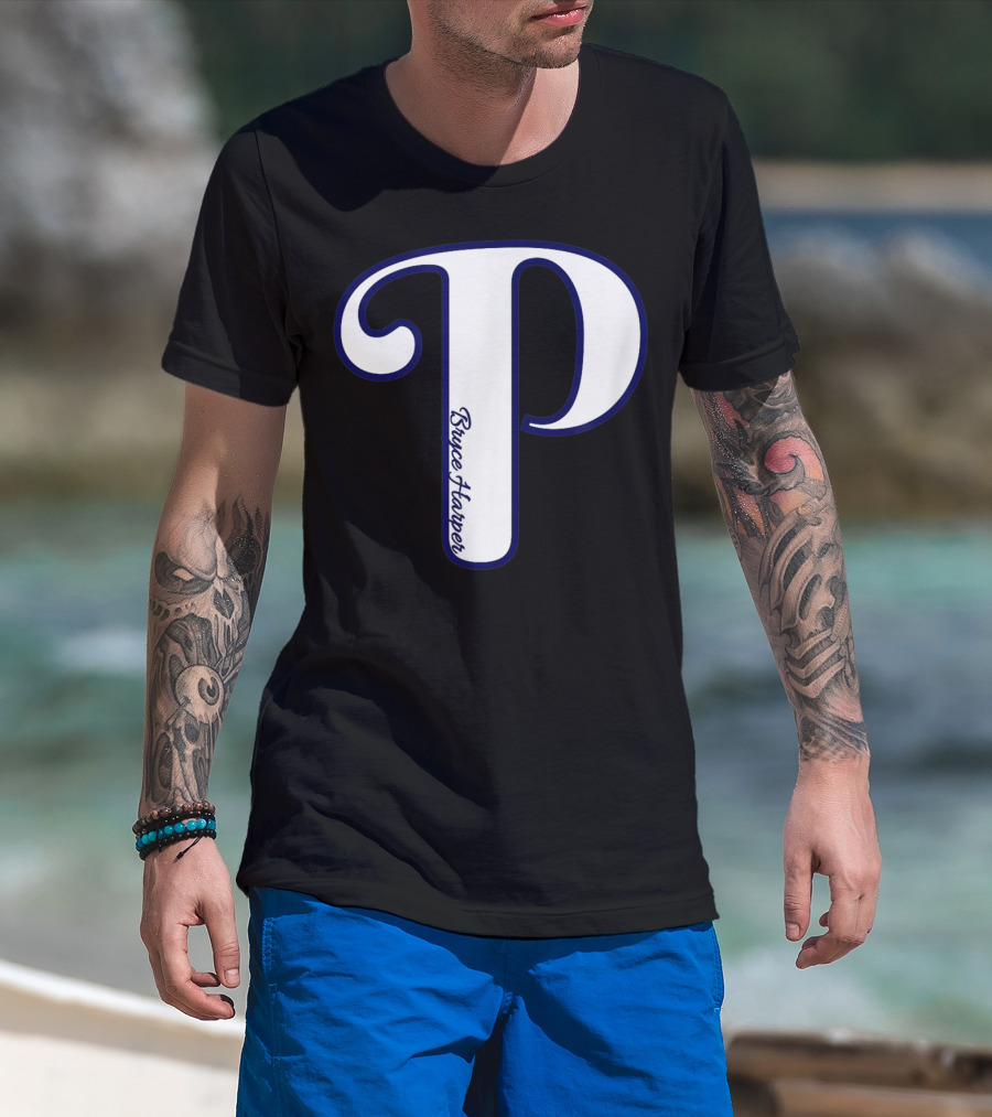 Bryce Harper Philadelphia Baseball Logo P T-Shirt
