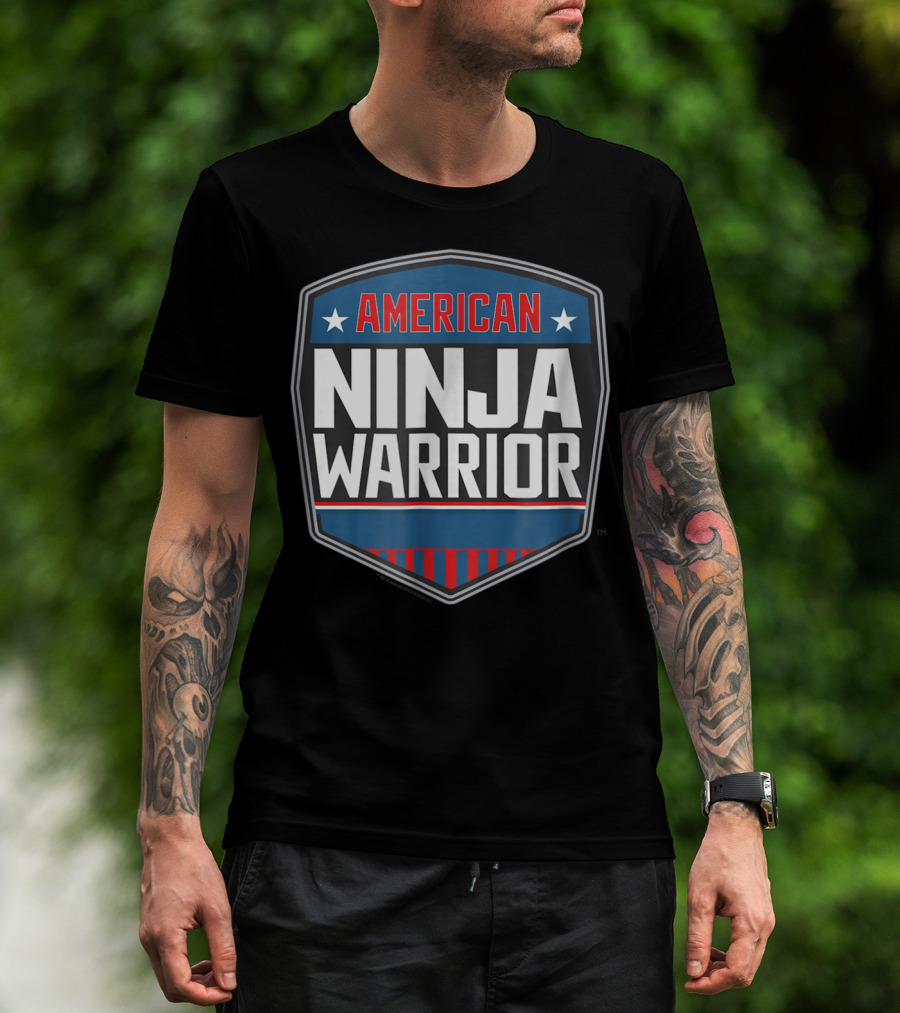 American Ninja Warrior Shield Icon T-Shirt