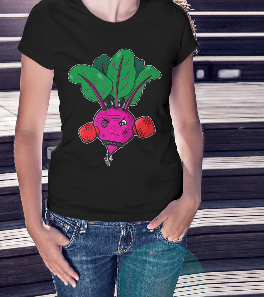 Beet Boxer Vegan Vegetable Empirical Dad Joke Pun T-Shirt