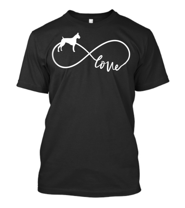 Retro Boxer Infinity Love Proud Mama Perfect Dog T-Shirt