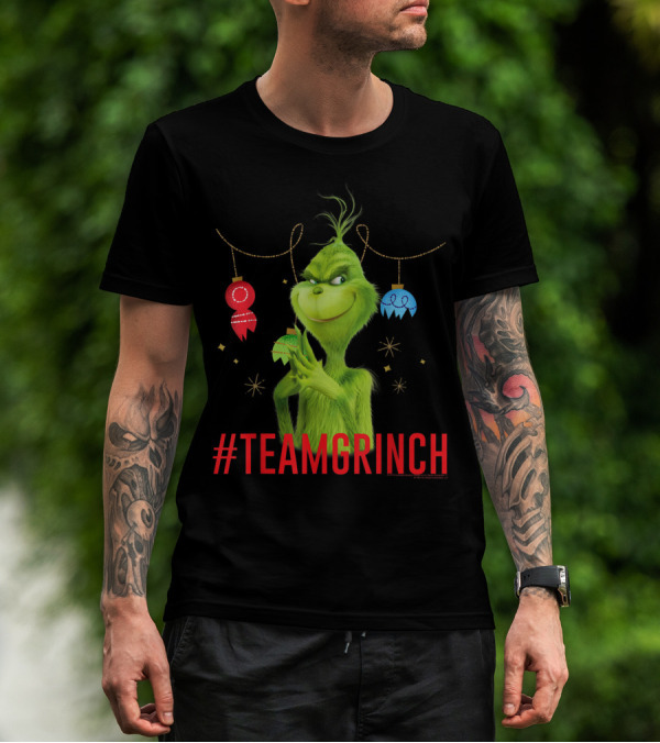 Dr. Seuss The Grinch #TeamGrinch Christmas Ornaments T-Shirt