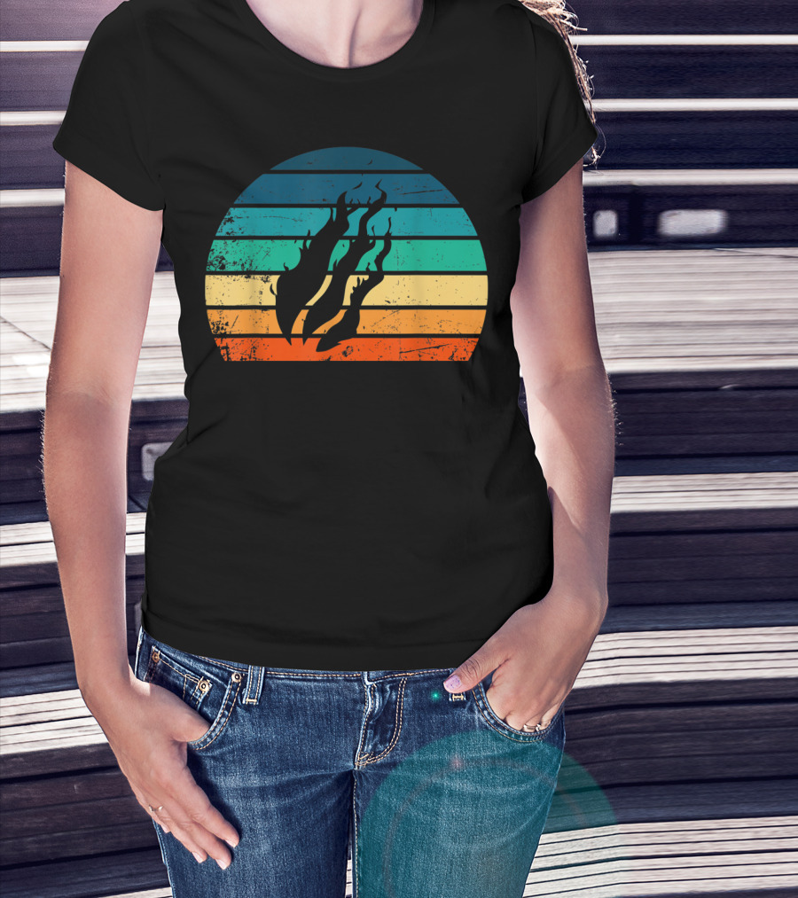 Fire Nation Sunset Flames Gamer Vibes T-Shirt