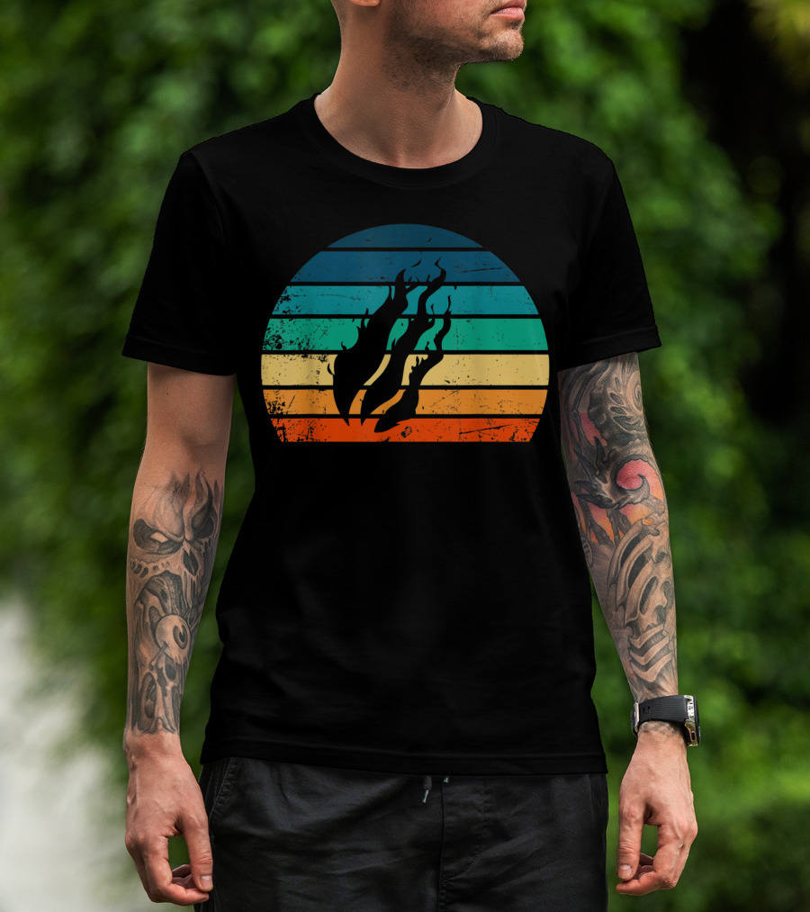 Fire Nation Sunset Flames Gamer Vibes T-Shirt