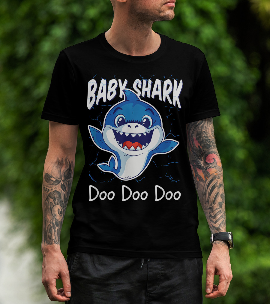 Baby Shark Doo Doo Doo Kids Birthday Party Girl T-Shirt