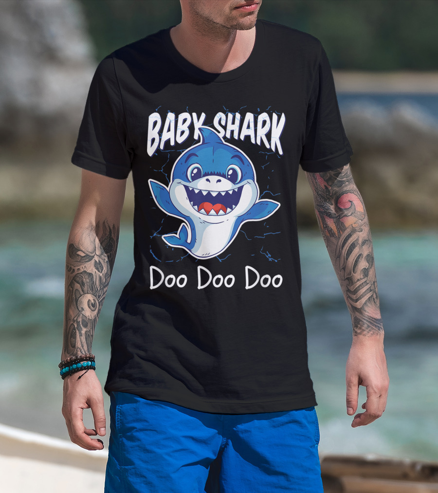 Baby Shark Doo Doo Doo Kids Birthday Party Girl T-Shirt