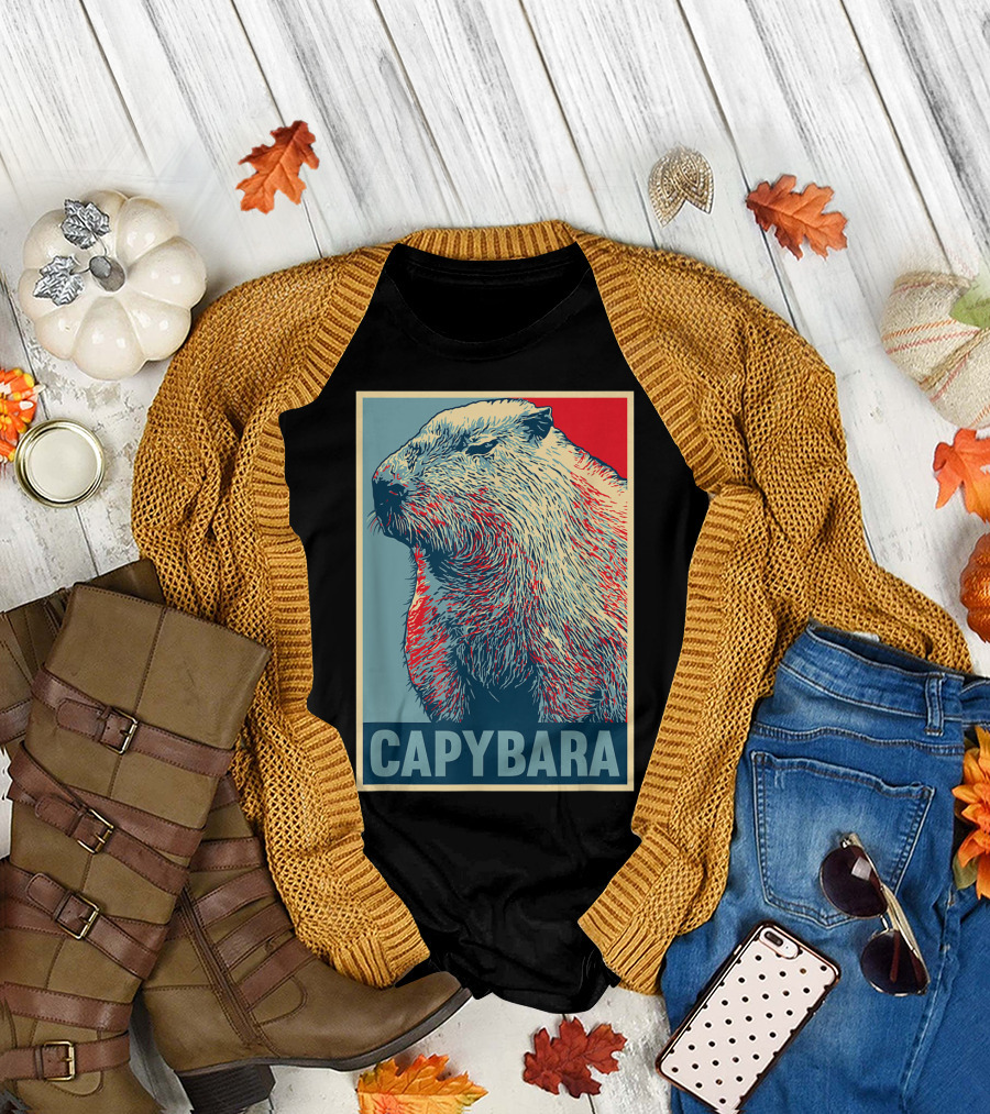 Capybara Funny Vegan Animal Lovers T-Shirt