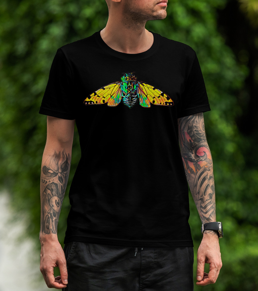 Cicada Fly Vibrant Insect T-Shirt