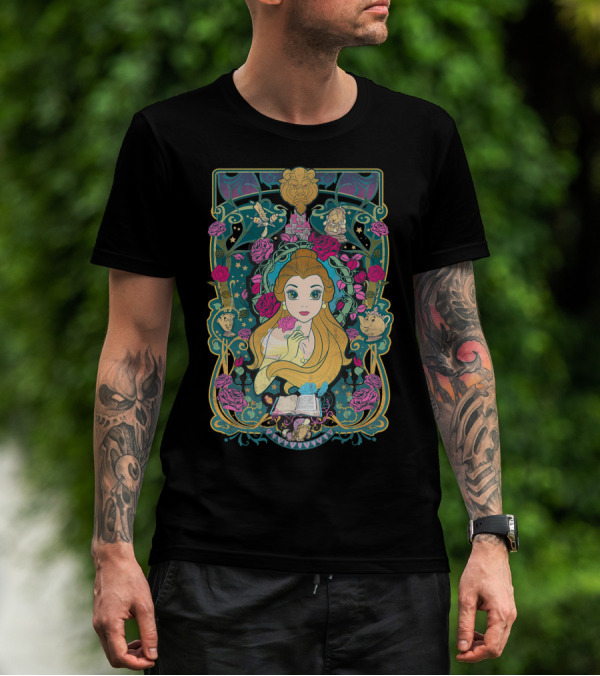 Belle Disney Beauty And The Beast Rose Enchantment T-Shirt