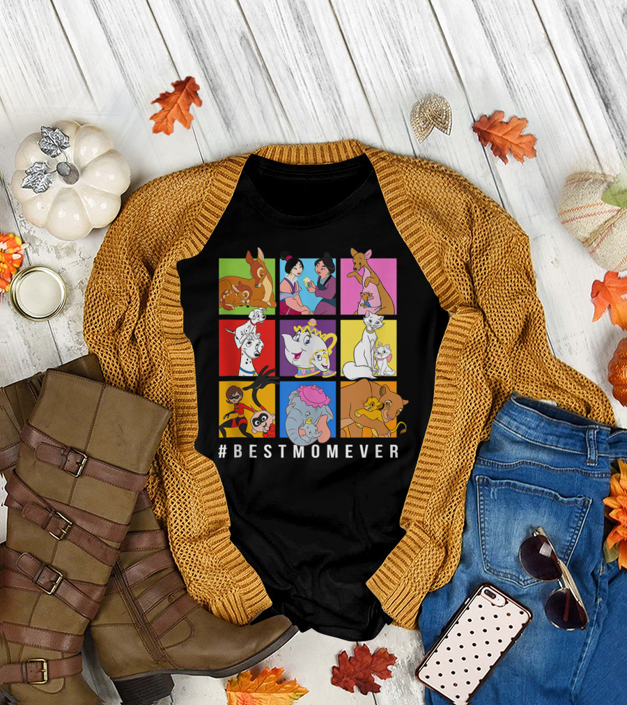 Disney Mother's Day Tank Top #BestMomEver Featuring Dumbo Mulan Bambi Lion King Aristocats T-Shirt