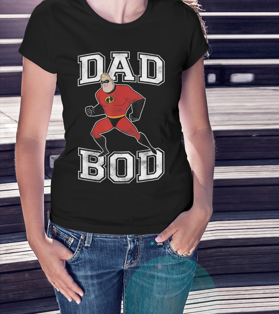 Disney Pixar Incredibles Dad Bod Mr Incredible T-Shirt