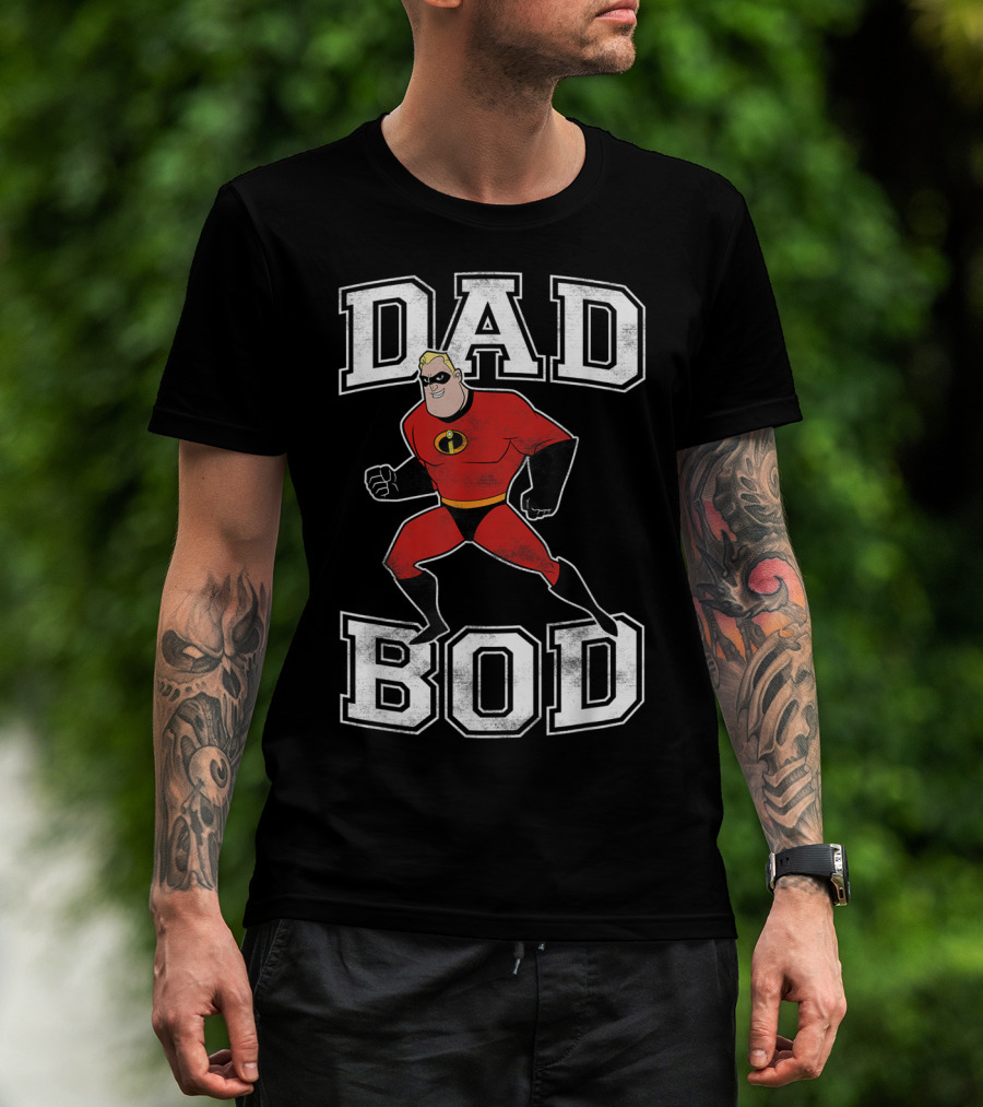 Disney Pixar Incredibles Dad Bod Mr Incredible T-Shirt
