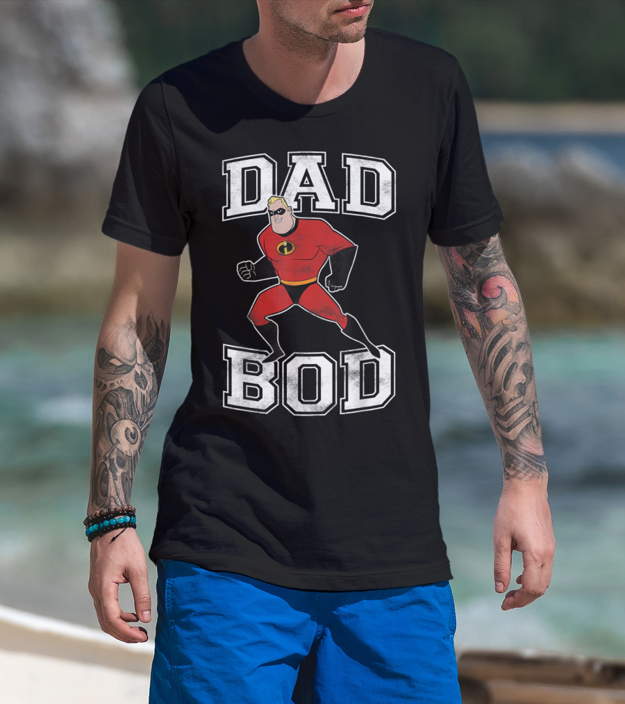 Disney Pixar Incredibles Dad Bod Mr Incredible T-Shirt