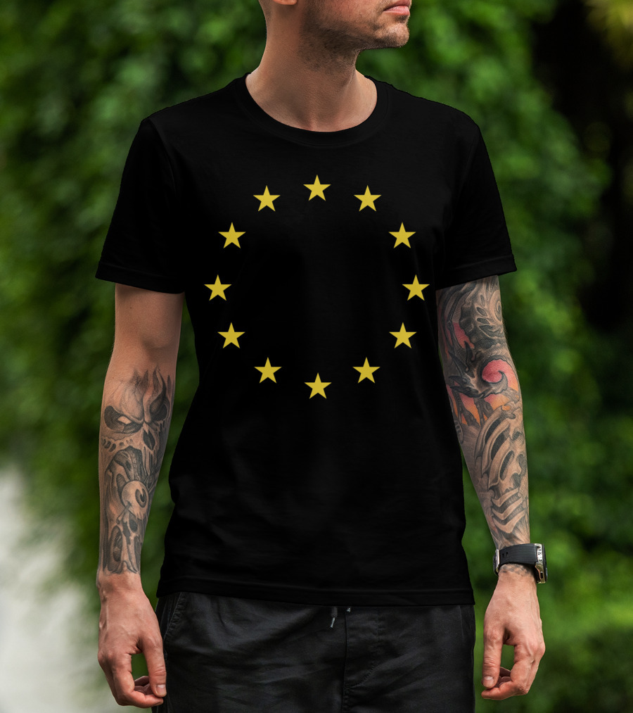 EU European Union Gold Stars Emblem T-Shirt