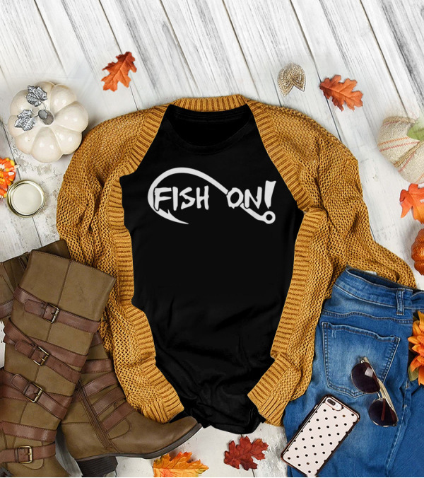 Fish On Fishing Lovers Hook T-Shirt
