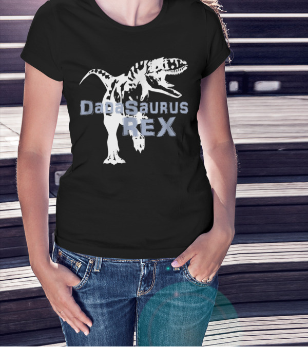 Father Son DaDaSaurus Rex Dinosaur Matching T-Shirt