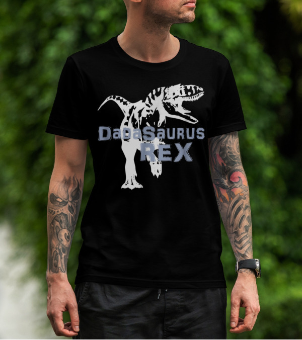 Father Son DaDaSaurus Rex Dinosaur Matching T-Shirt