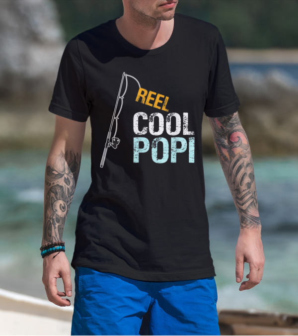 Reel Cool Popi Mens Graphic From Granddaughte T-Shirt