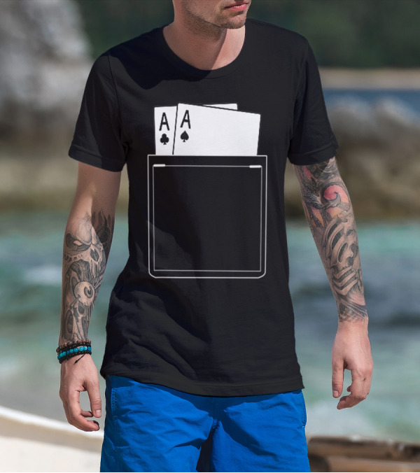 Pocket Aces Poker Spades Clubs Cards T-Shirt