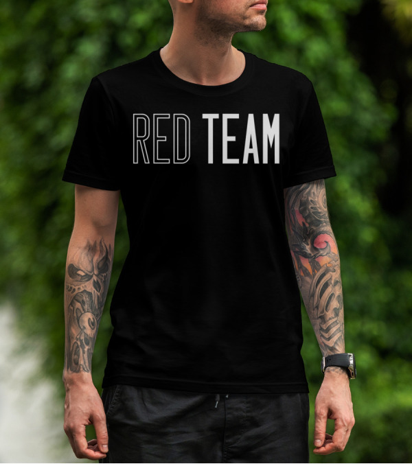 Red Team Competition Sports Games Event Team Spirit T-Shirt
