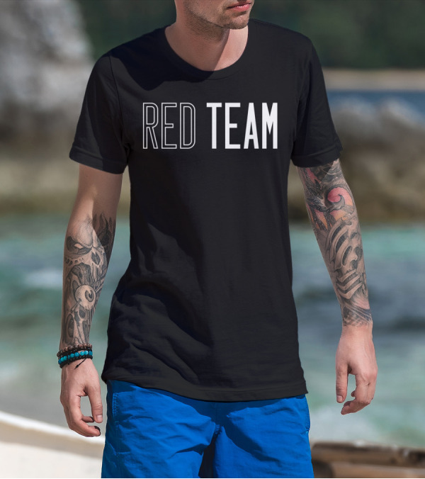 Red Team Competition Sports Games Event Team Spirit T-Shirt