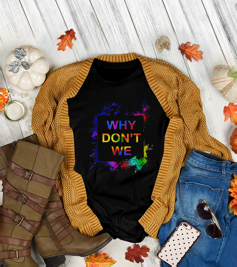 Why Don't We Colorful Splatter T-Shirt