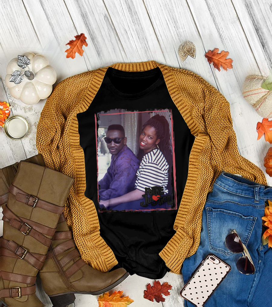 Poetic Justice Photograph with Iesha and Chicago Sitting Together T-Shirt