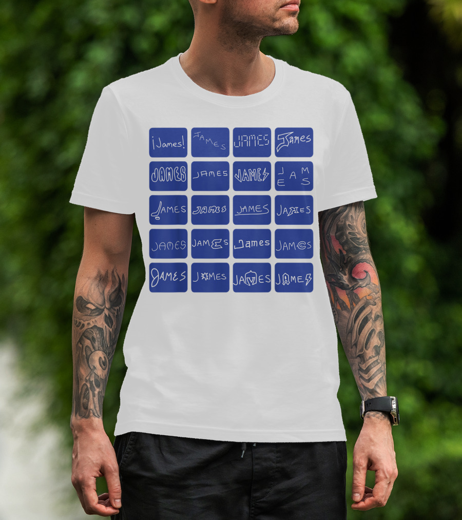 James Creative Typography Styles Collection T-Shirt