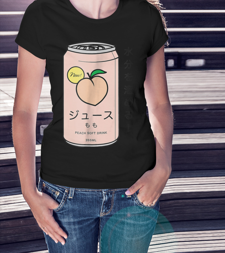 New Juusu Peach Soft Drink 355mL Japanese Aesthetic T-Shirt
