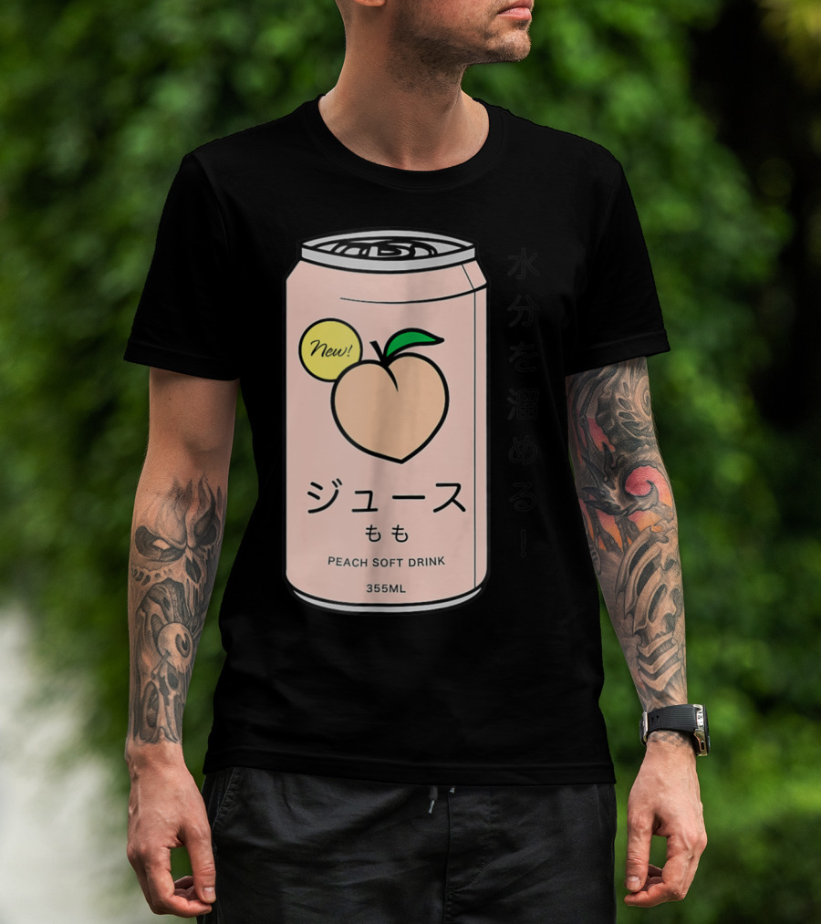 New Juusu Peach Soft Drink 355mL Japanese Aesthetic T-Shirt
