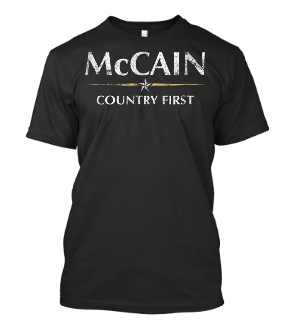 John McCain Country First Vintage Look Her T-Shirt