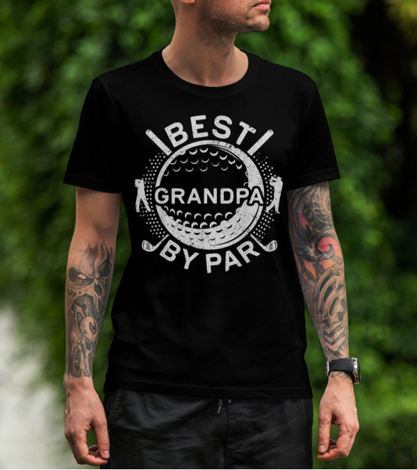 Best Grandpa By Par Golf Lover Father T-Shirt