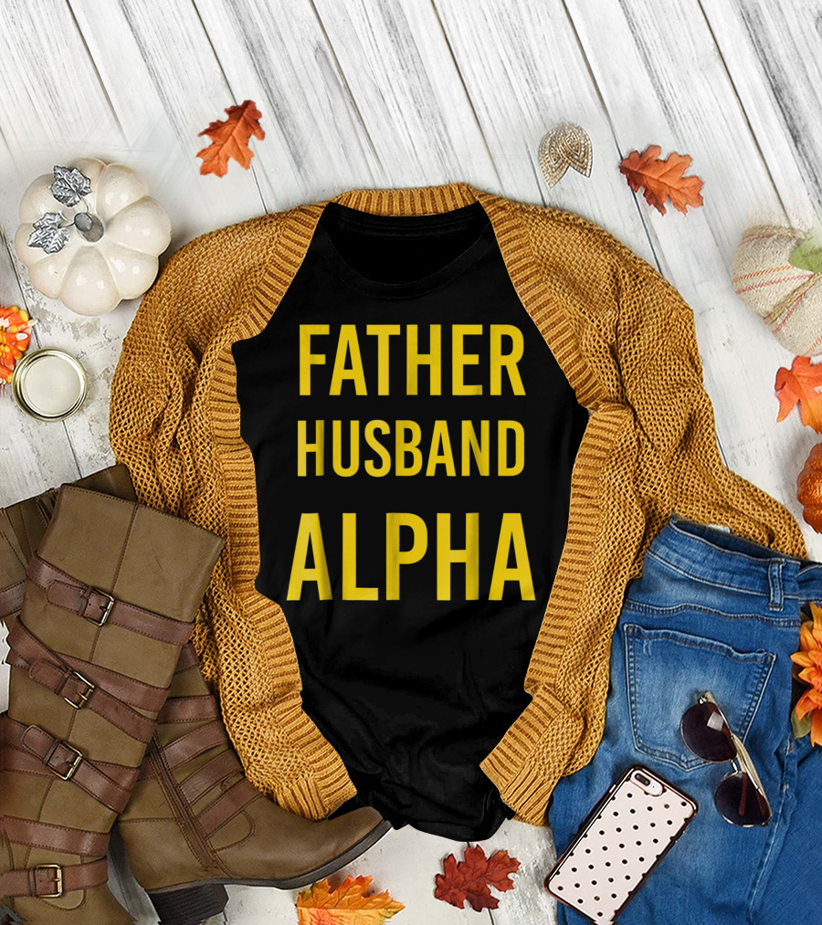 Father Husband Alpha Fraternity Mens T-Shirt