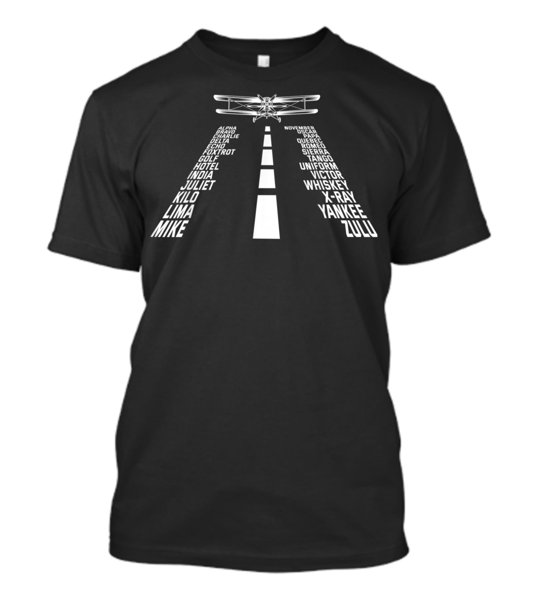 Phonetic Alphabet Aviation Runway Cool Pilot Airplane T-Shirt