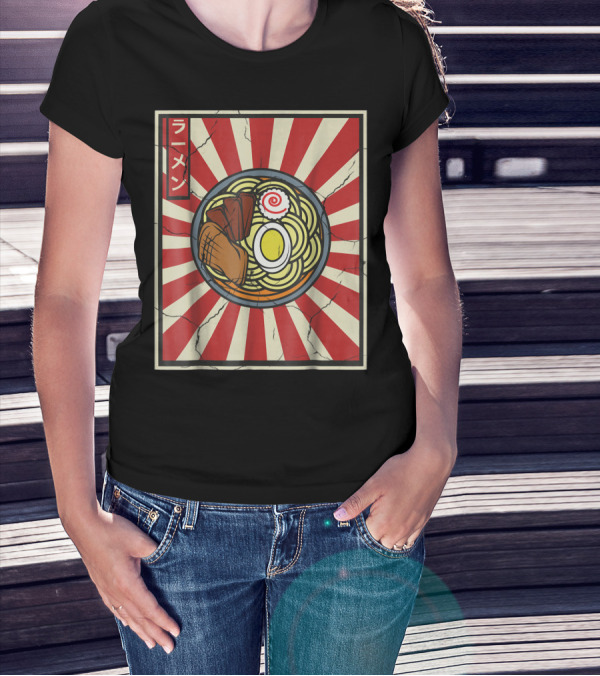 Ramen Retro Vintage Japanese Tasty Noodles Lover T-Shirt