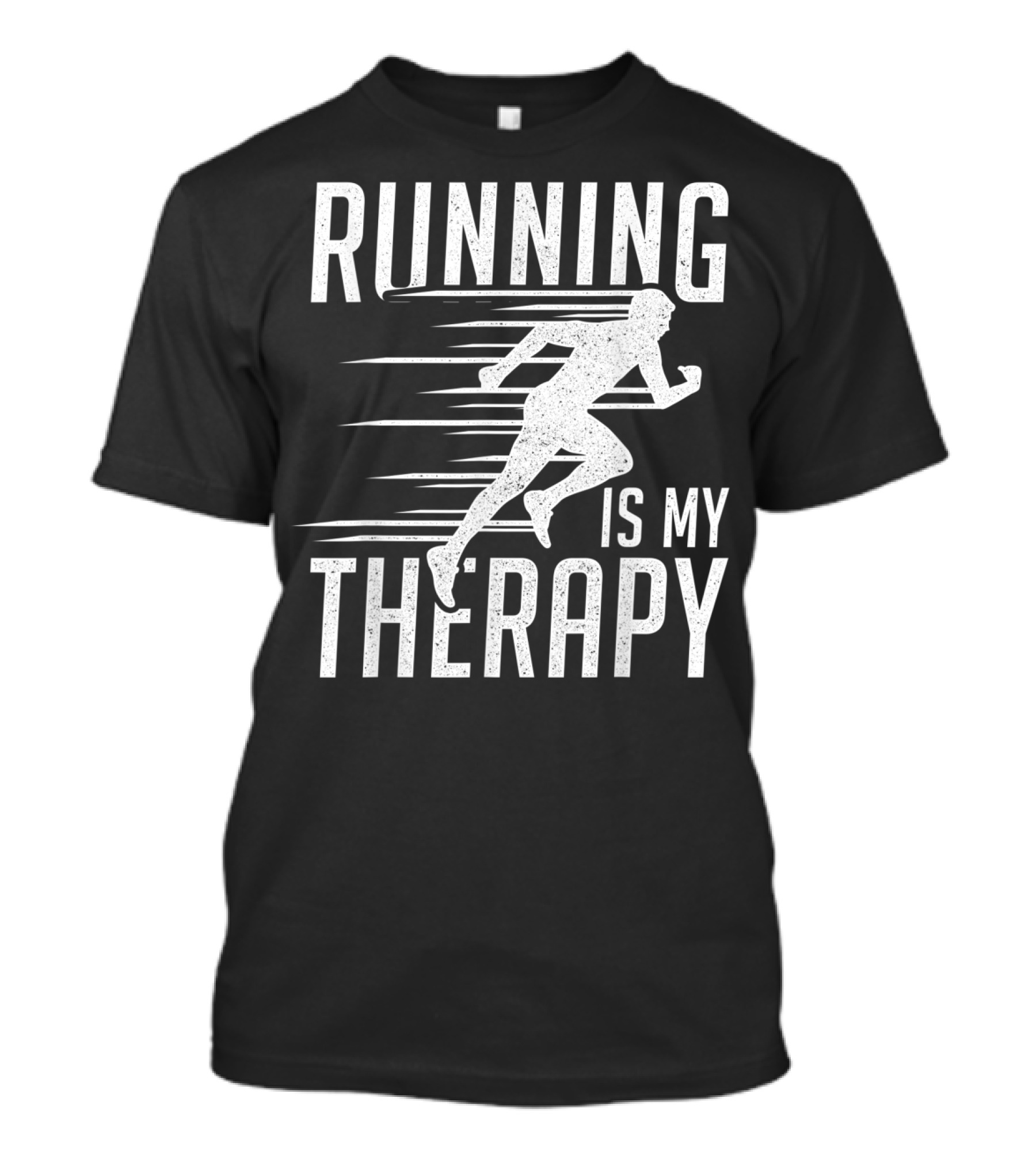 Running Is My Therapy Cool Cute Runner T-Shirt
