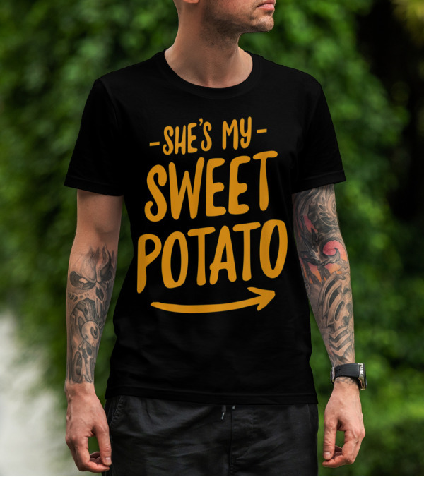 SHE'S MY SWEET POTATO I YAM COUPLE'S T-Shirt
