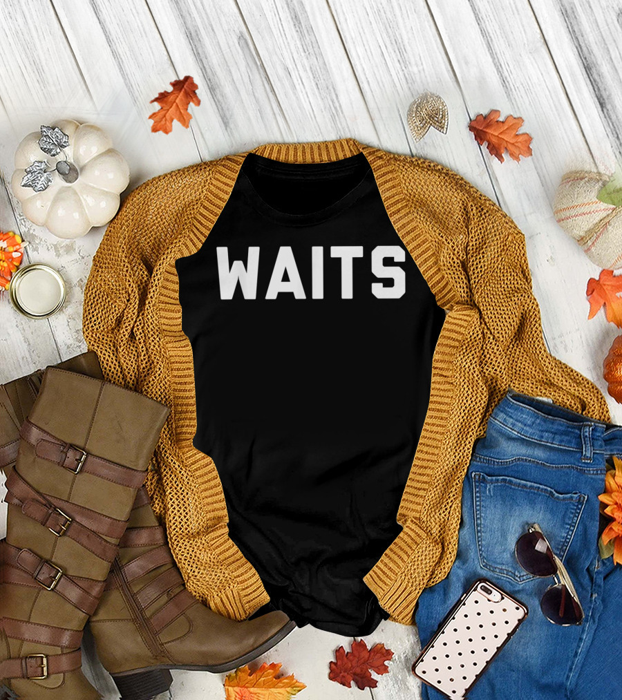 Waits Multiple Colors Text T-Shirt